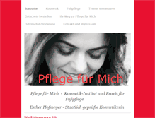 Tablet Screenshot of pflege-fuer-mich.de